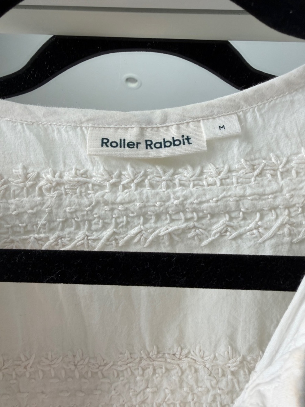 Roller Rabbit White Embroidered Cotton Top - Picture 2 of 4